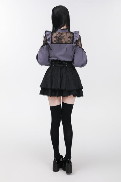 レースリボンブラウスショルダー