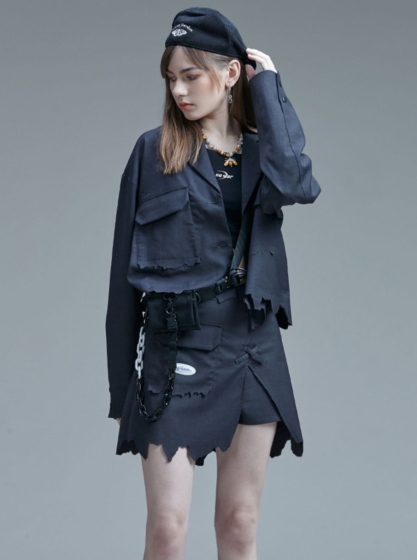 Dark Street Kurze Jacke Mode