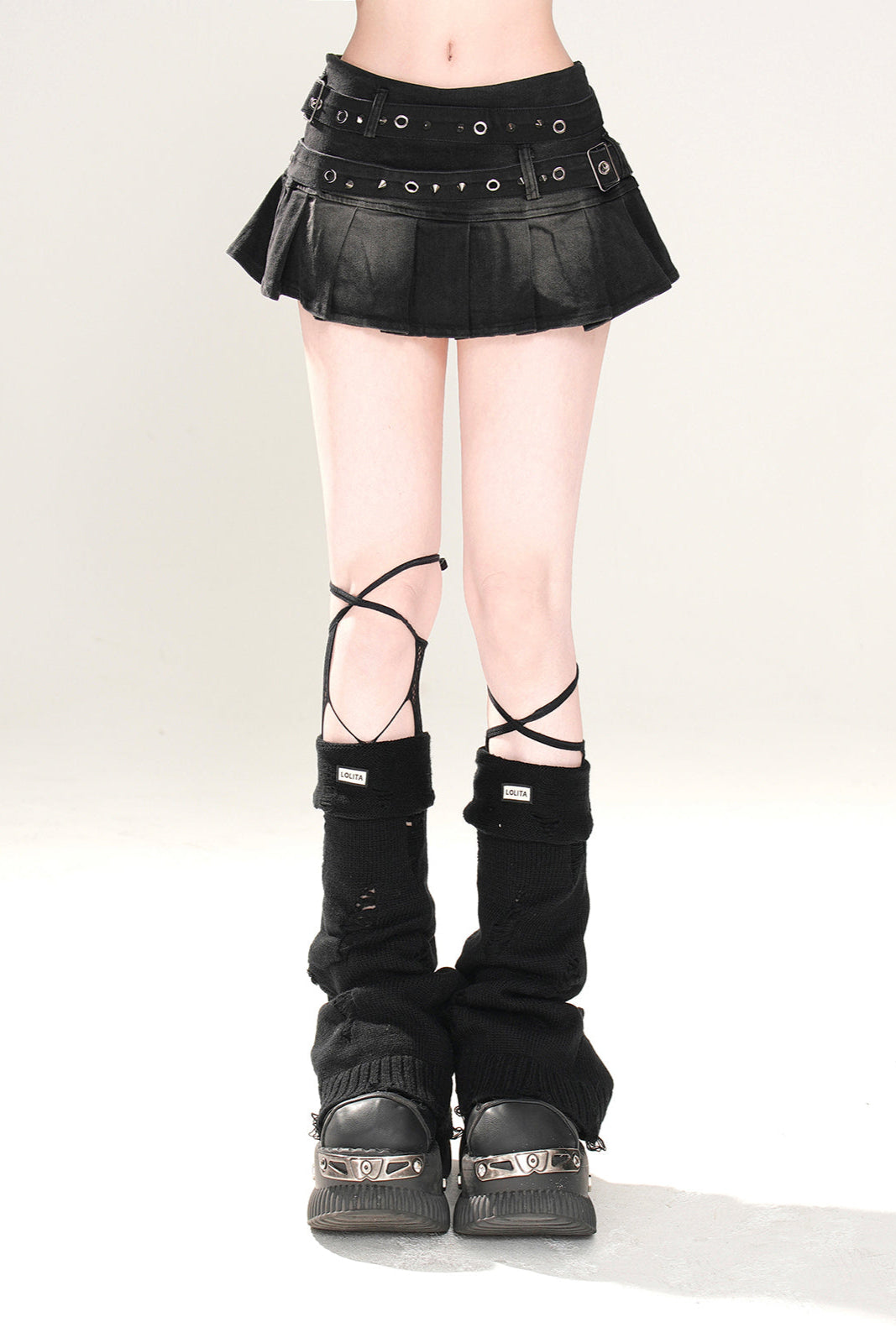 Rock Plissee Y2K Denim Linie