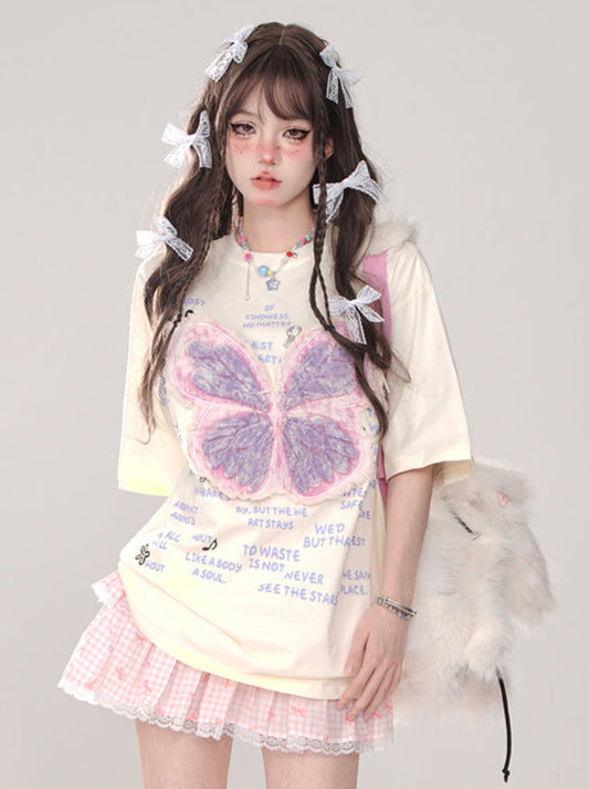 T-Shirt Phantom Butterfly Loose