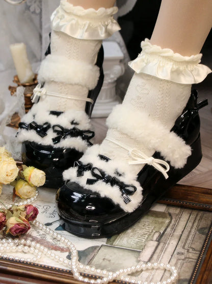 Original Lolita Shoes Round Ribbon Toe