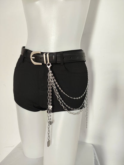 Punk Street Rock Niche Pure Stainless Steel Chain Pendant Waistband Chain