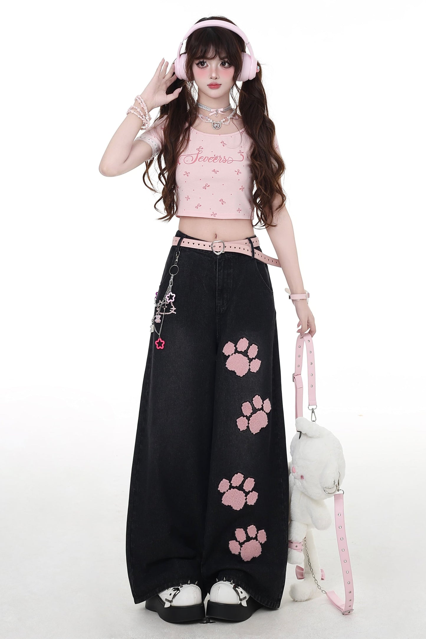 Straight Waist Jeans Sweet High