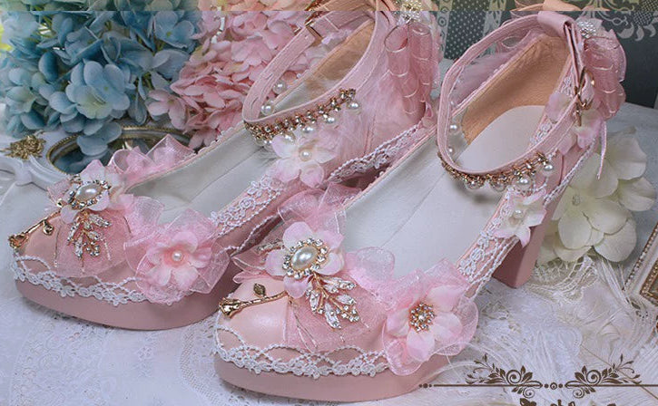 Lolita Tea Party Shoes – Handmade High Heels