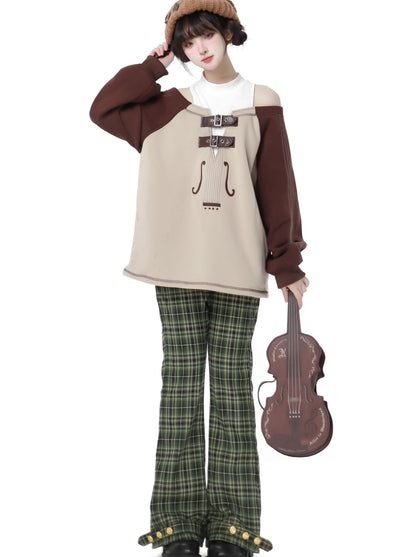 Violin Concerto Sweaty Foody Jacket + Off Ward Trainer + Check Pants