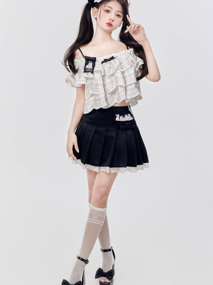 Off Marche Schultercreme Lolita Cake Tops