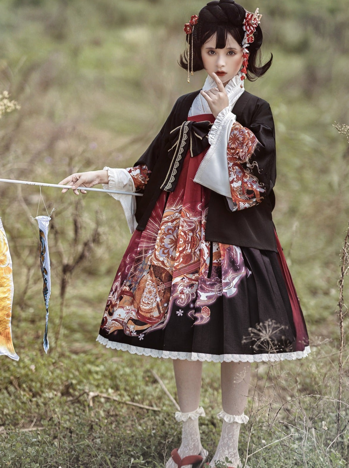 Lolita Japanisches Dunkles Set