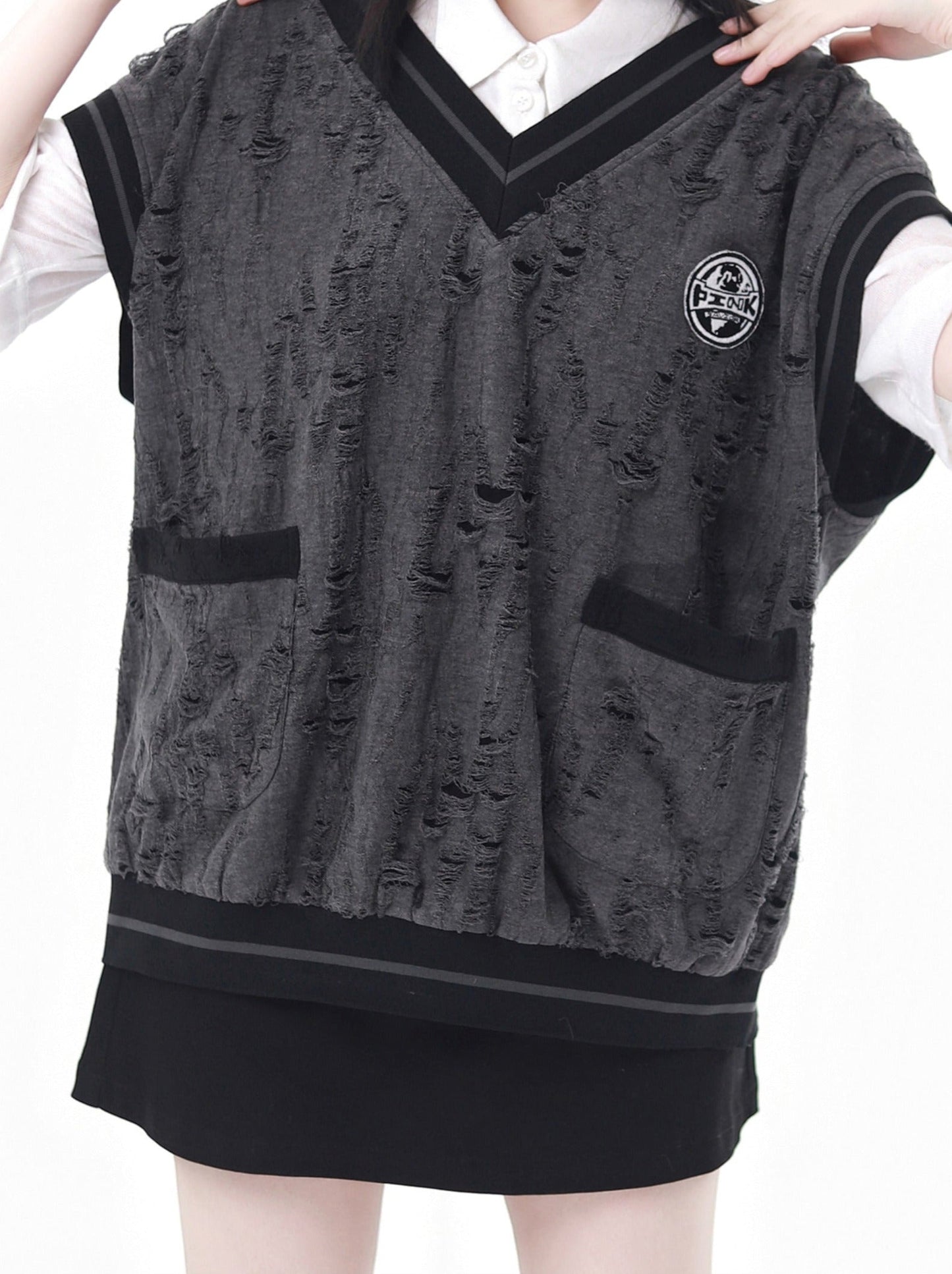 Grey Princeton Shirt Suit College Summer Black Vest Design