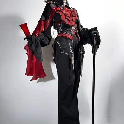 WeiZhiXingChen Crimson Vow Gothic Lolita Set