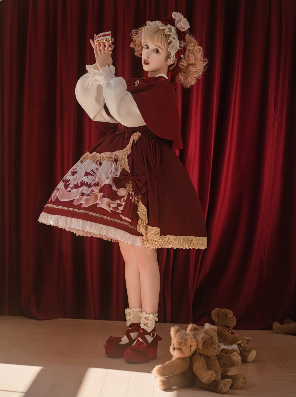 Dress Short Cloak Bunny Elegant