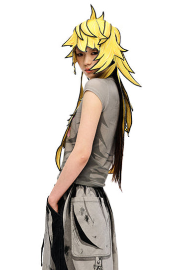 Bonnet de cheveux long animé en 3D