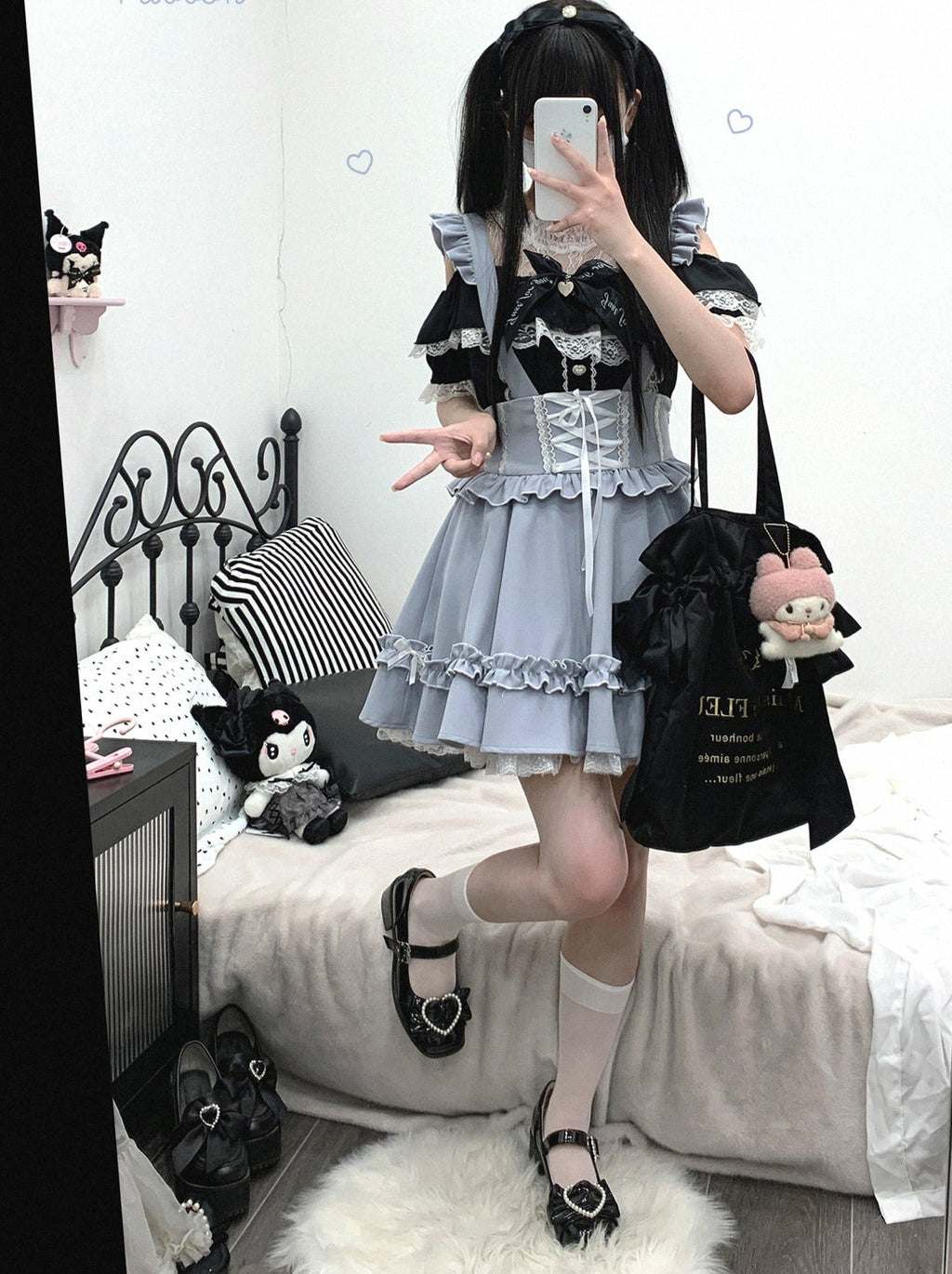 Flir Whauller Design Waist Lace Apribon Puffskart