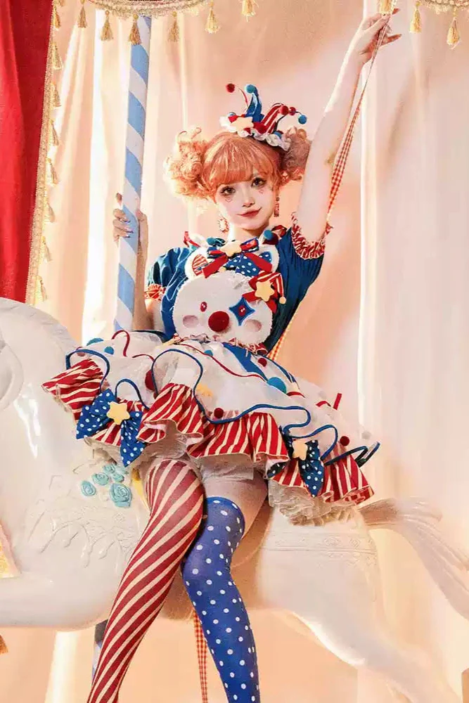 Complete Dress Pierrot Bunny Setup Circus