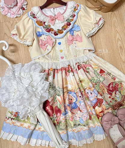 Schürze + Reservierungen Strapsdruckkleid Layered Carrot