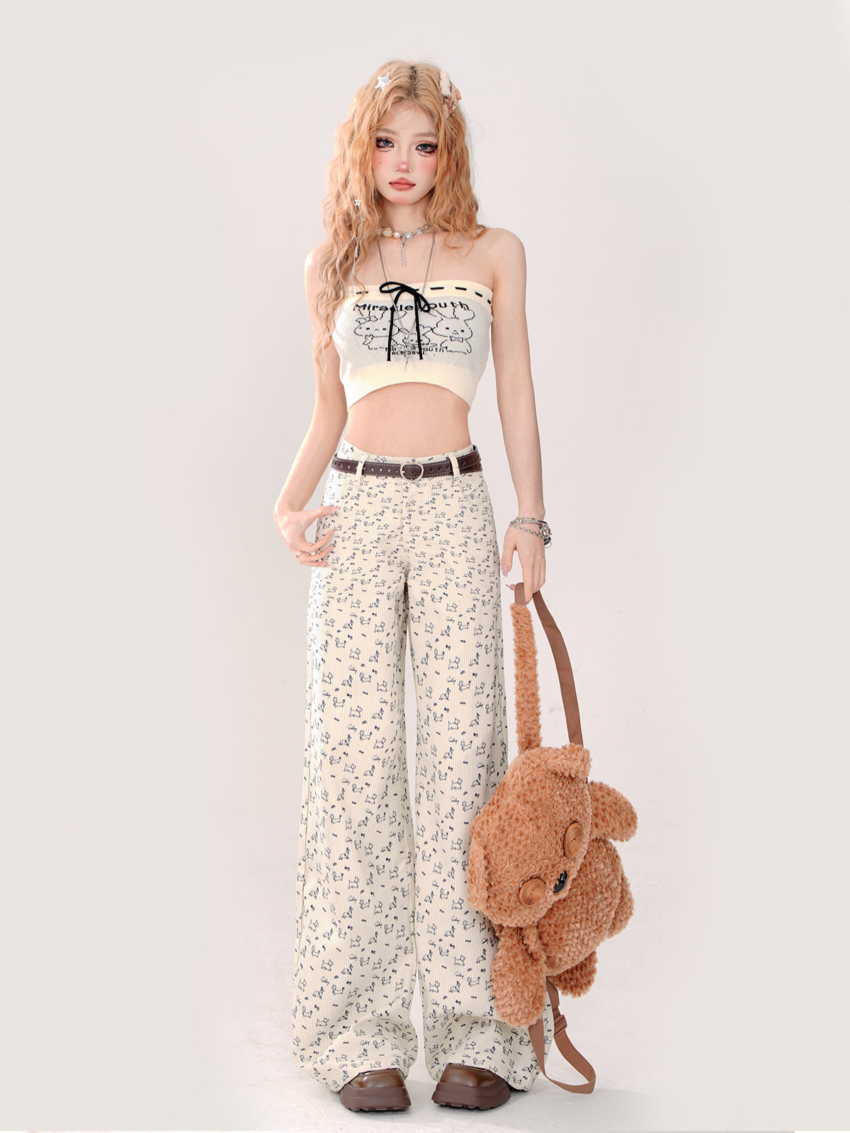 ドックリトルパンツ カジュアルワイド