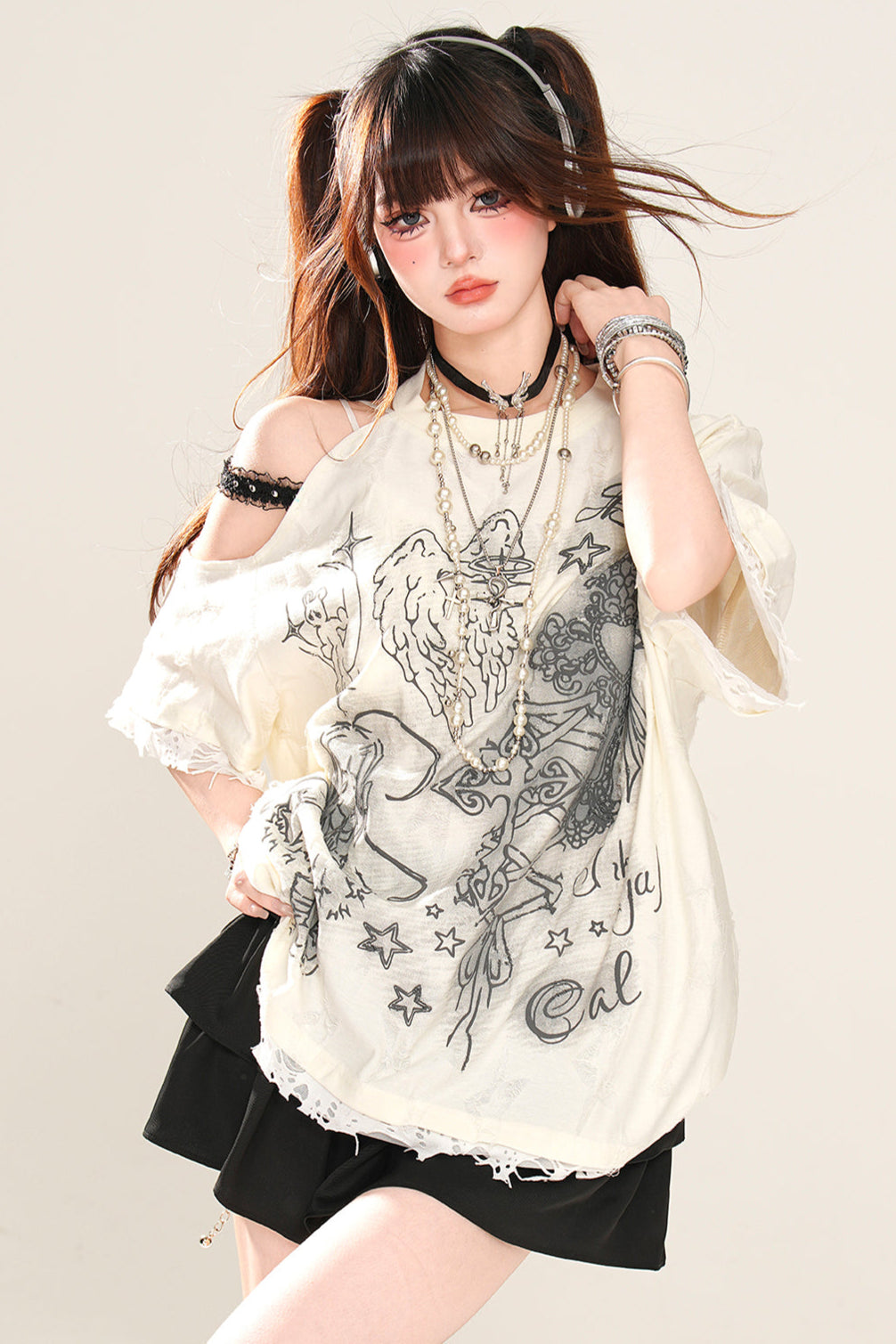 レイジーダークマインTシャツ ルーズ