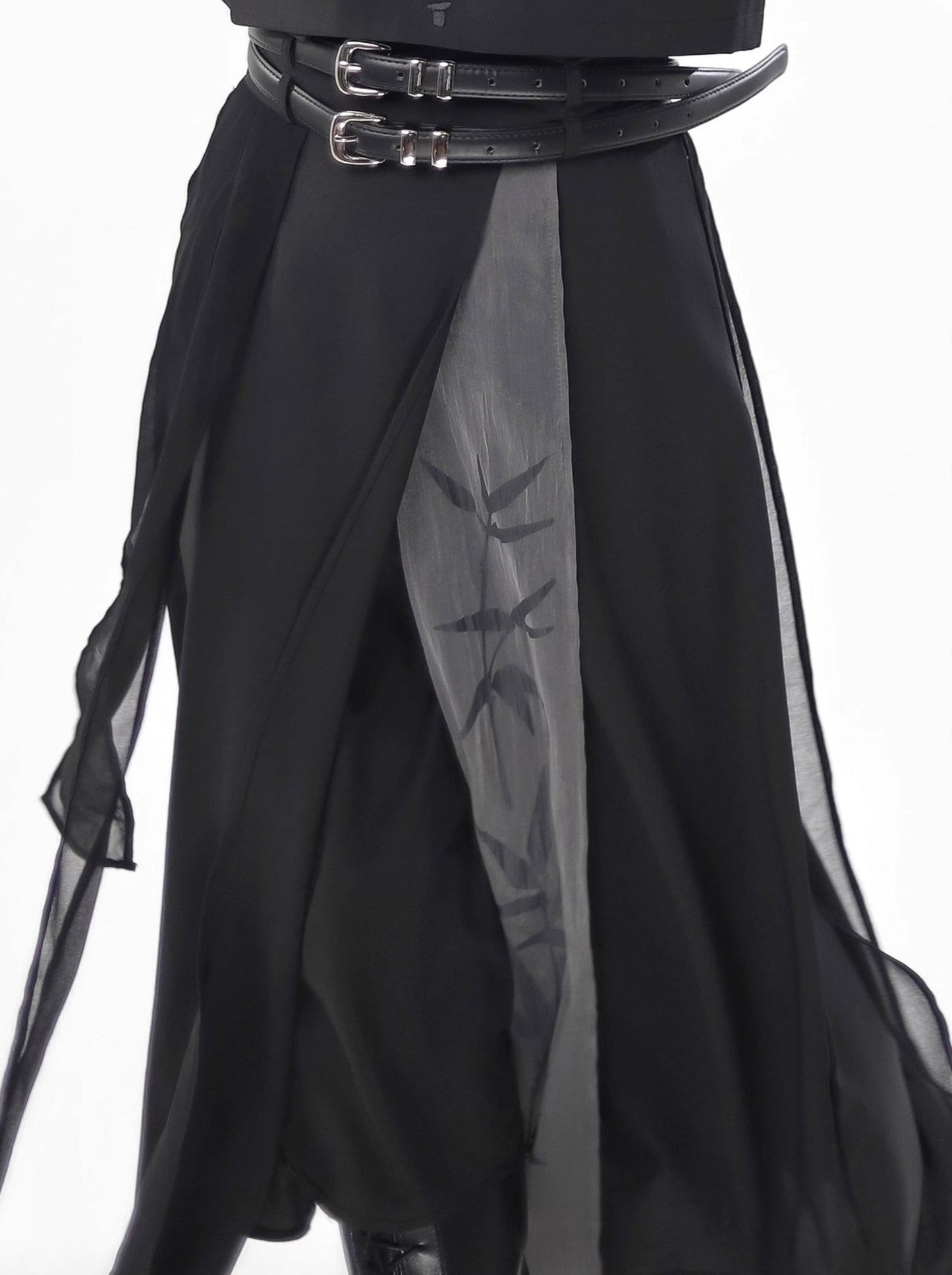 Design Print New Bamboo Schwarz Anzug China Weiß