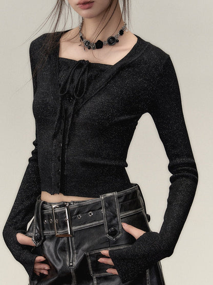 Gefälschte zweiteilige Ramewest Slim Tops