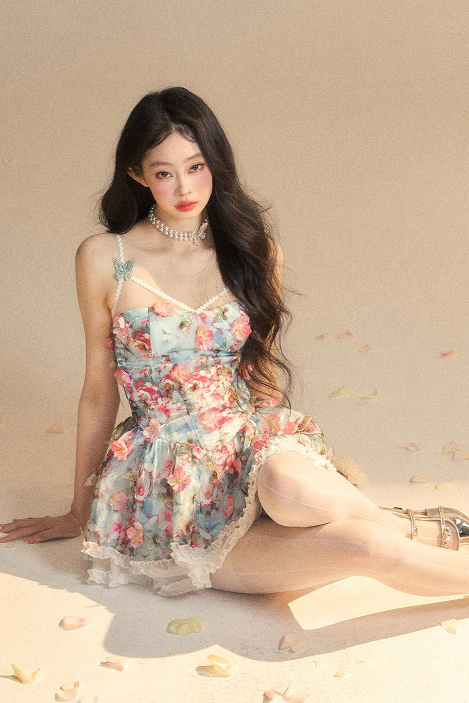 Camisole Blumenprodukt Prinzessin Kleid Malerei Vorbestellung