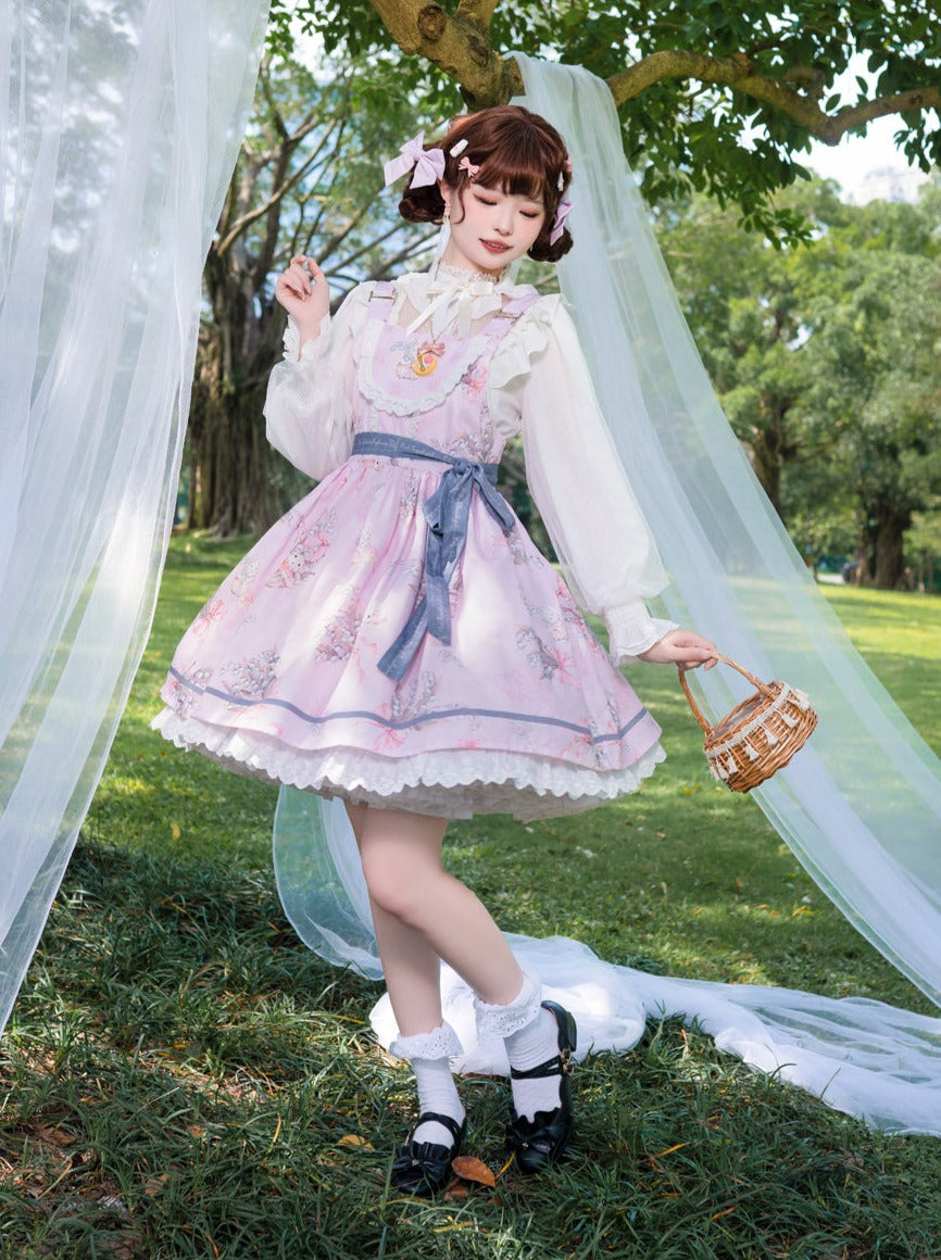 Girly Flower Lolita Dress Retro