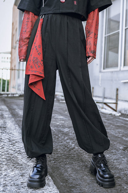 ダークパンツ チャイナランタン