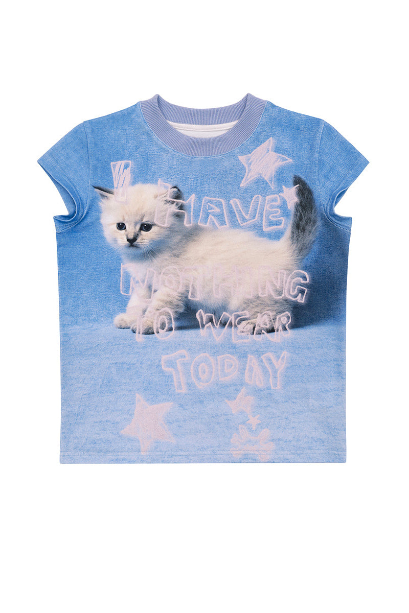 デザインアニマルTシャツ ネコ科