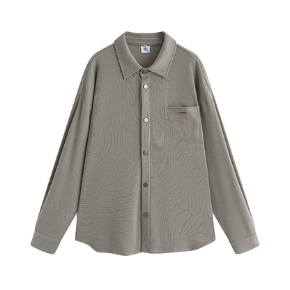 - Muse: Fall for wide Plain Suits sleeve Loose long Women's and Gravity Spring Casual pants shirts