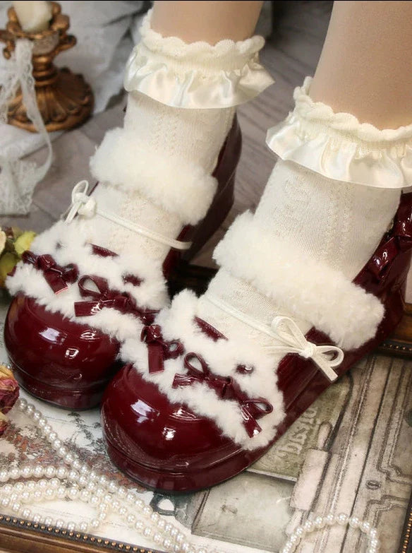 Original Lolita Shoes Round Ribbon Toe