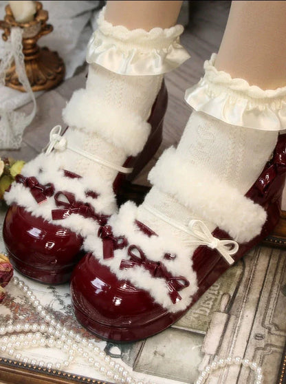 Original Lolita Shoes Round Ribbon Toe