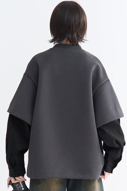 Pullover Contrast Layer Style