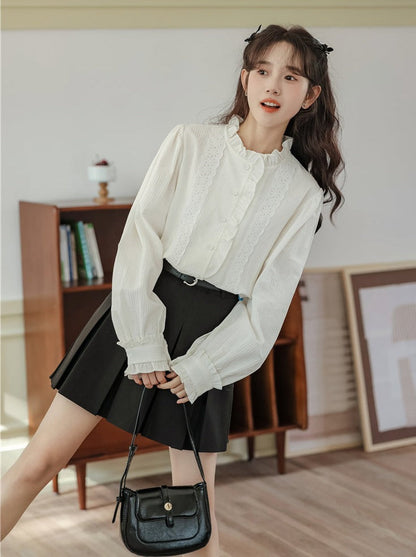 ブラウス ガーリー レース エレガント