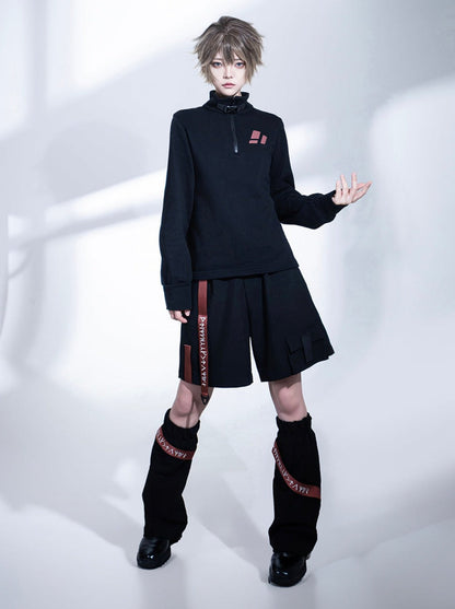 ストラップモードハーフパンツ + レッグウォーマー