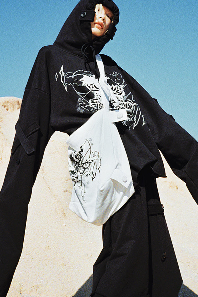 Hoodie Love Kapuzen-Mumien-Sweatshirt