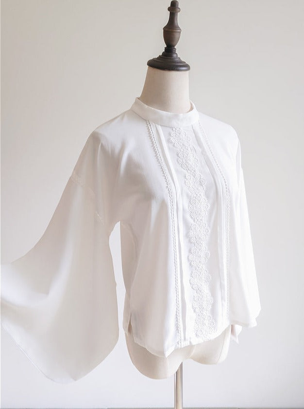 Trompete Pelz Bluse Cape + China Zubehör Quaste Schal Pullover Rock