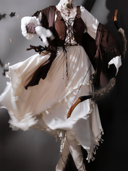 Stil Kleid Exotische Weste Cape