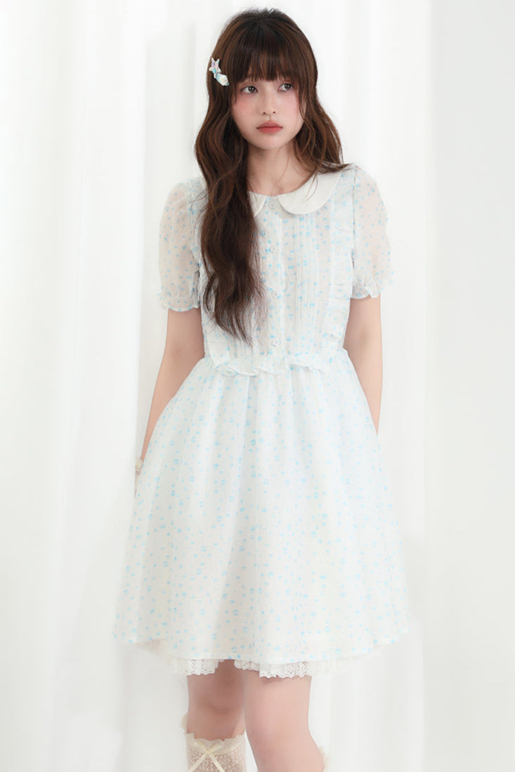 Flower Doll Dress Sheer Ecosta