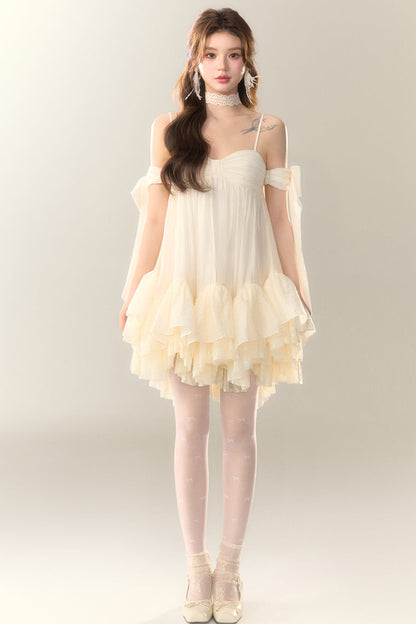 Perlensaum-Sohlenkleid Sweet Cami Salt Sea