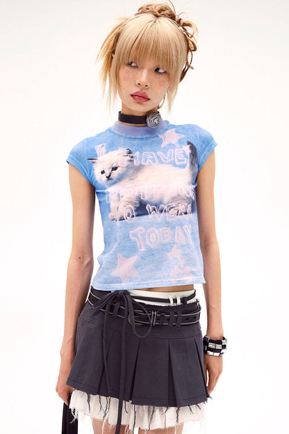 デザインアニマルTシャツ ネコ科