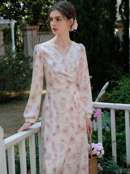 ドレス フラワー レトロ スイート ガーリー