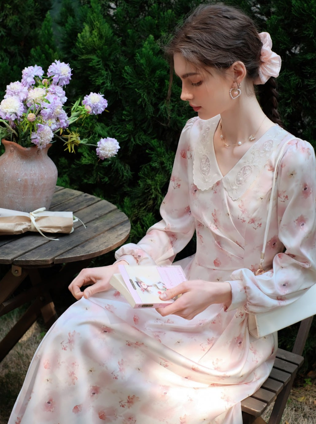 ドレス フラワー レトロ スイート ガーリー