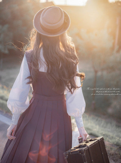 襟フリルリボン和風+レトロシャツコサージュスリーブニットカーディガンドレスベストスタンド