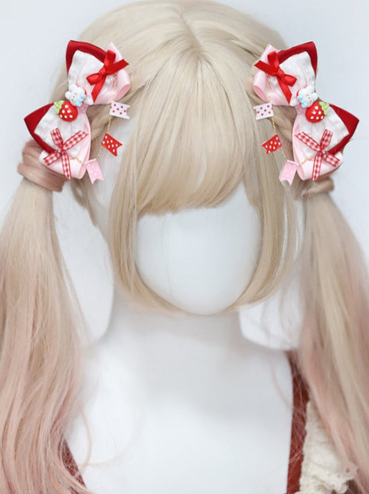 アクセサリー ストロベリーフリル バニーヘア