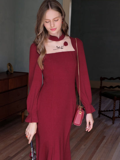 ローズクイーンシティレトロフォグチャイナドレス