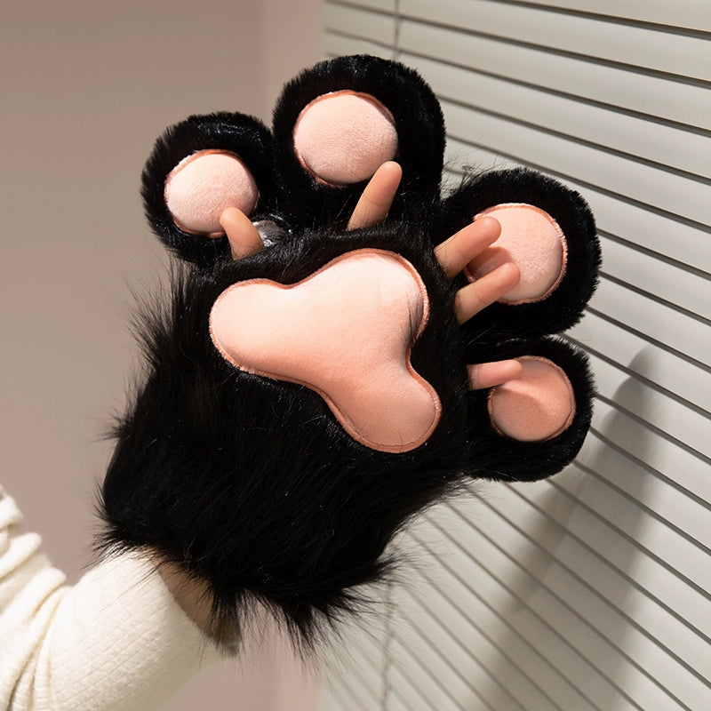 Kawaii Cat Paw Gloves - Anime Cosplay Furry Gloves with Sound Effects