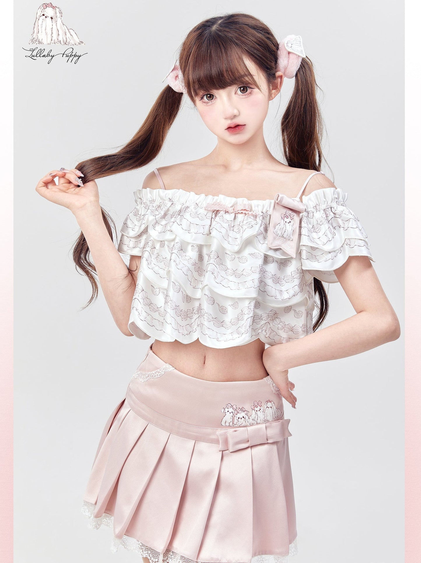 Off Marche Schultercreme Lolita Cake Tops