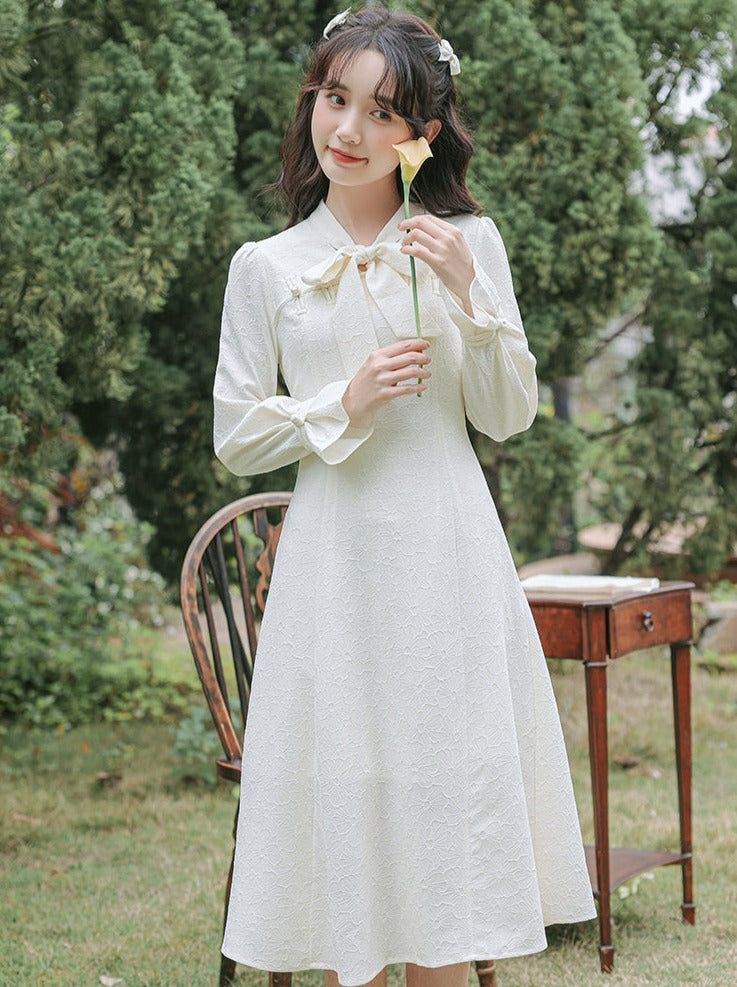 Robe Girly Française Rétro Pure