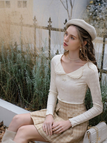 Top Französisch Gelb Rock Check Milchshake