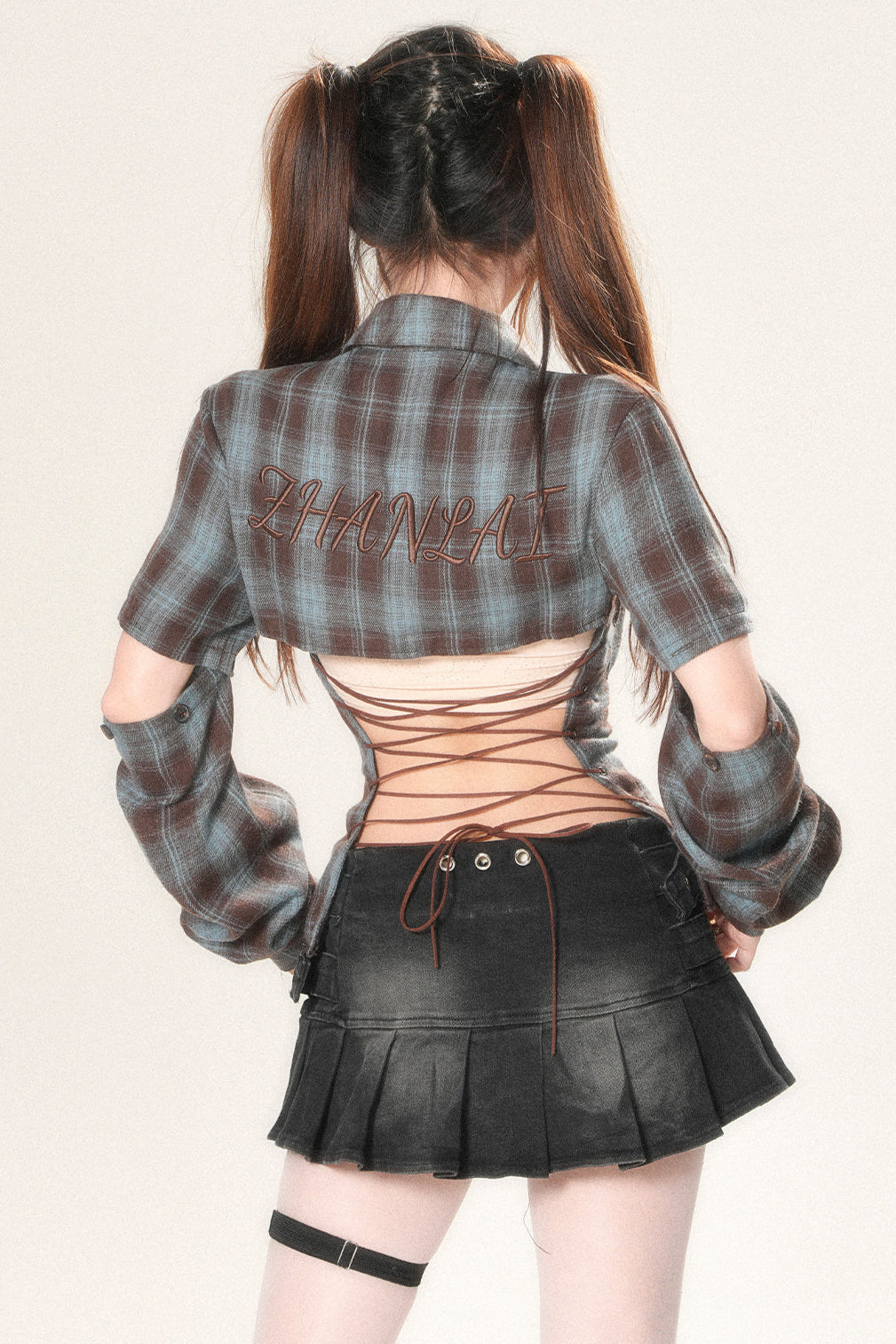 Open Design Shirt Bag Check