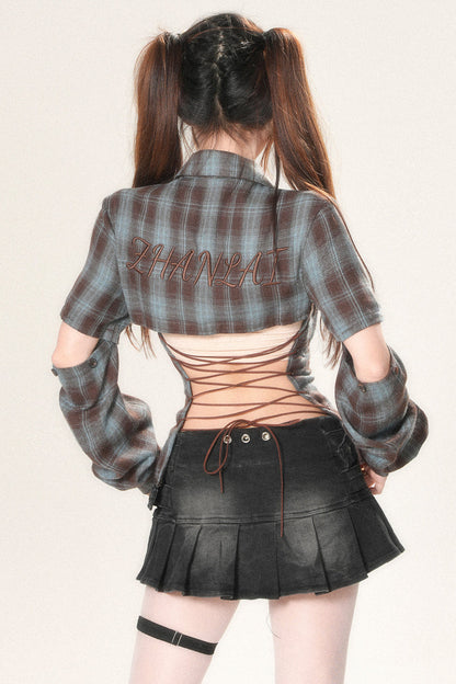 Open Design Shirt Bag Check