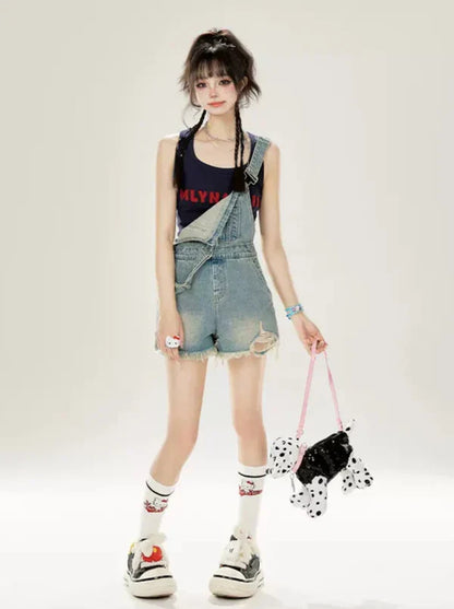 American Letter Print Top Tank